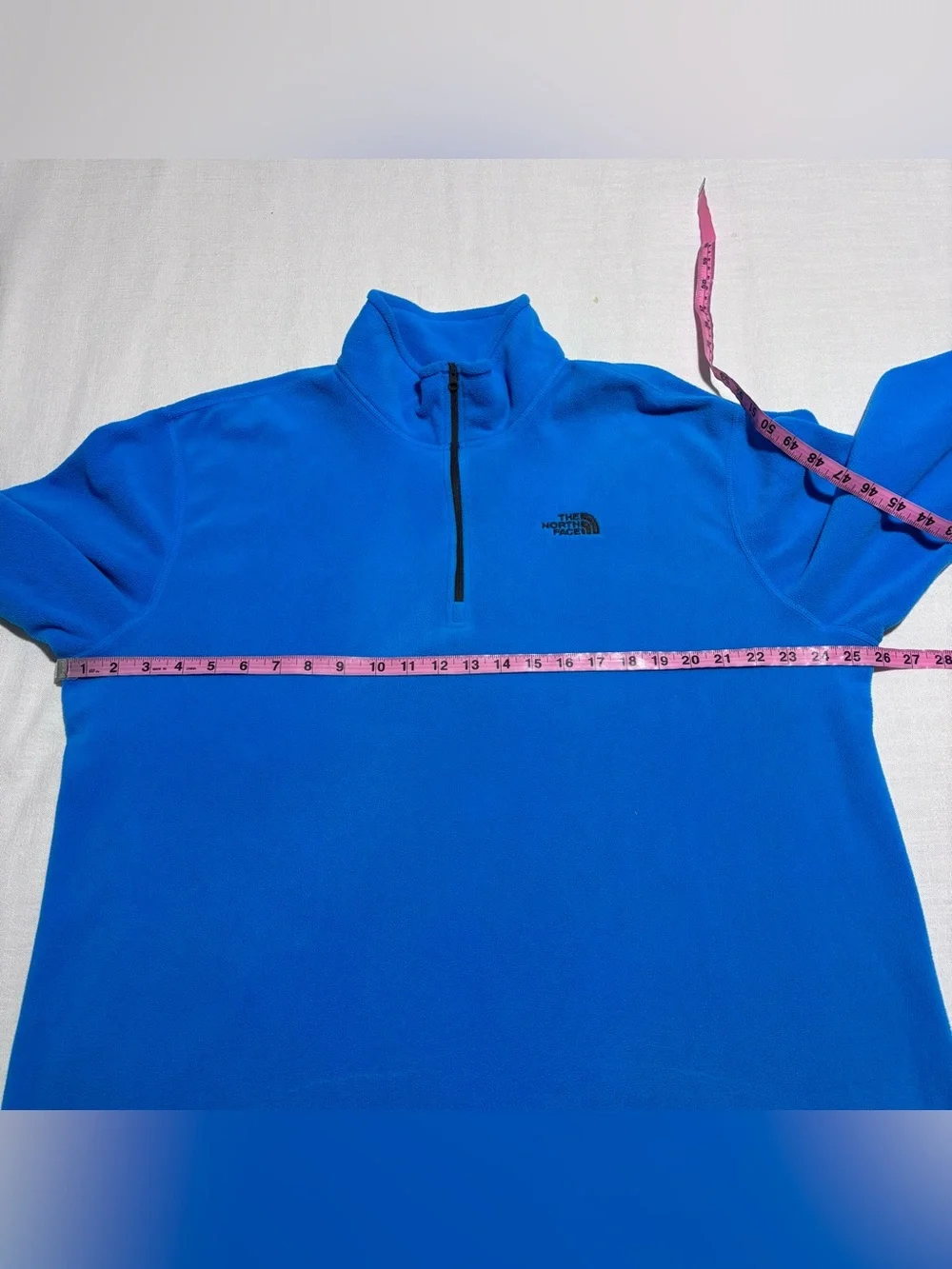 Men’s The North Face Fleece 1/4 Zip Pullover Sweater | Blue | Size XL